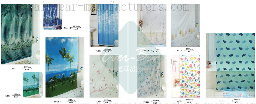 80-81 China Clear Shower Curtain